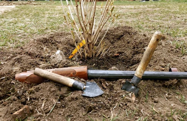 gun-to-shovels garden tools made out of gun parts